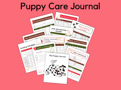 Puppy Care Record Printable/Dog Care/