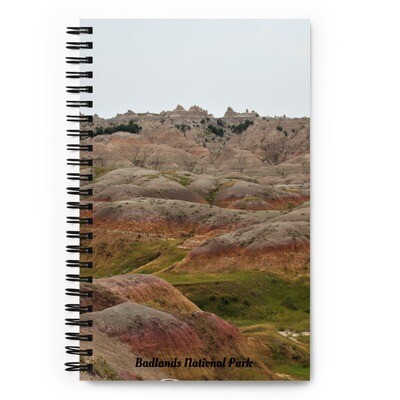 The Beauty of the Badlands Spiral notebook