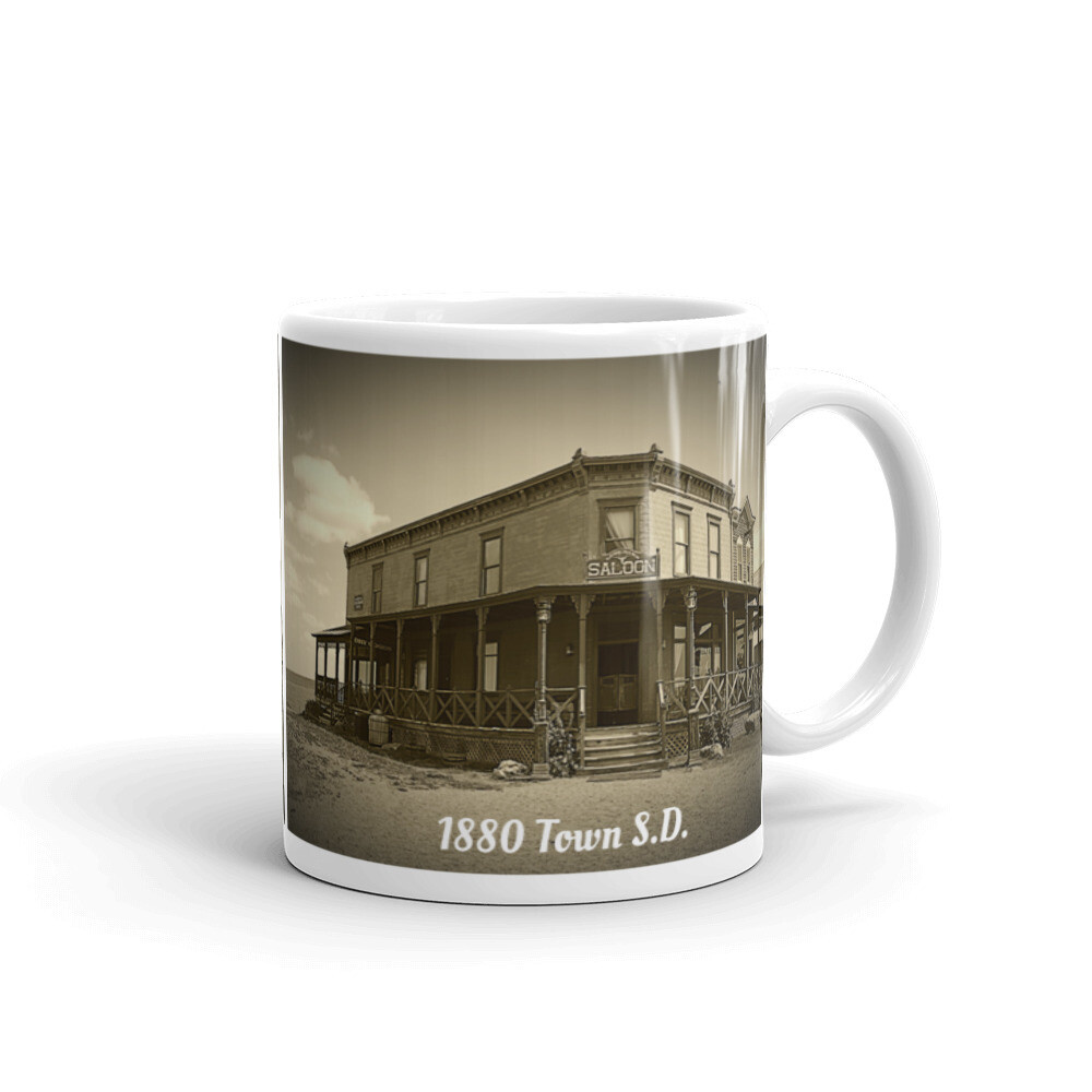 1880 Town Saloon White glossy mug