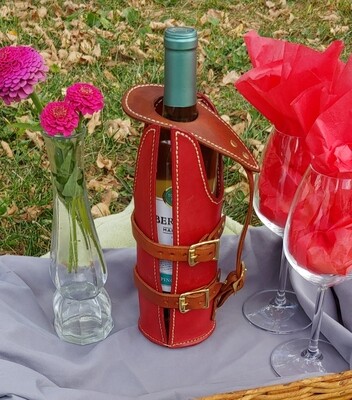 Wine bottle holder carrier