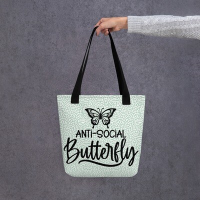 Anti-Social Butterfly Tote Bag
