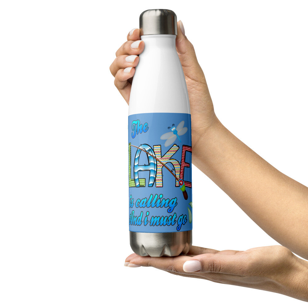 The Lake is Calling Stainless Steel Water Bottle