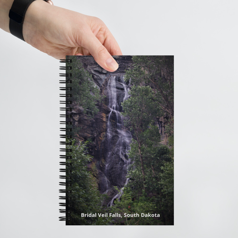 Bridal Veil Falls South Dakota Spiral notebook