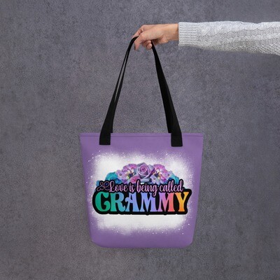 Love is Being Called Grammy tote bag