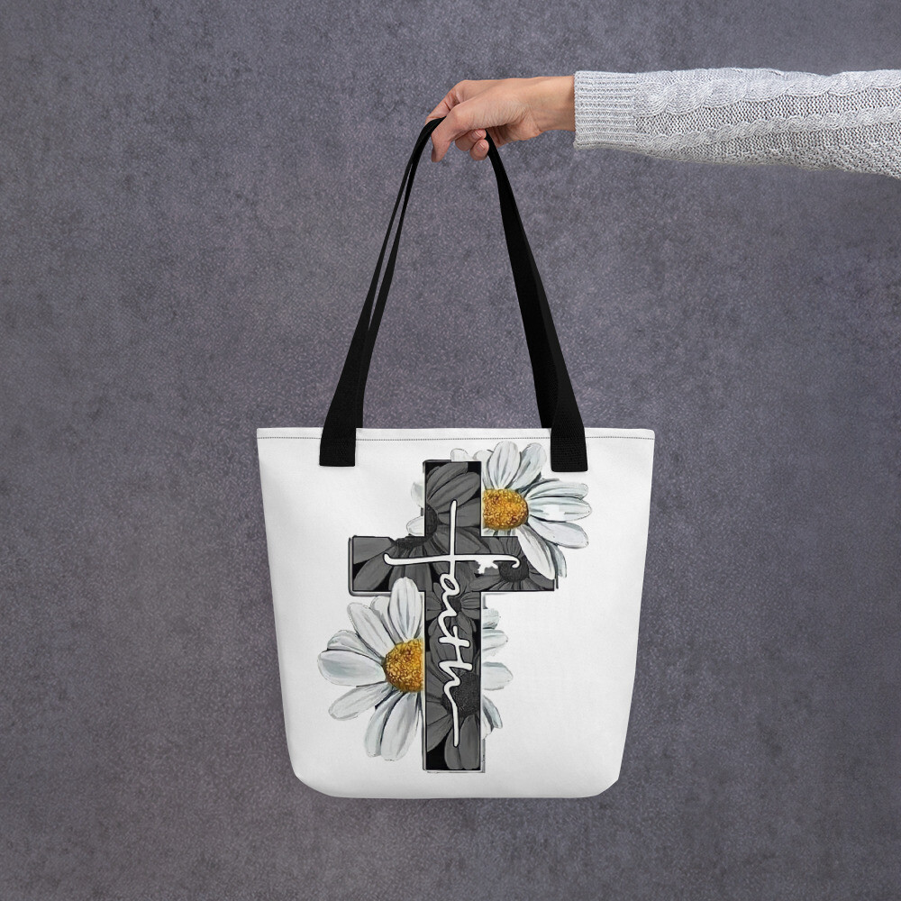 Faith Cross tote bag