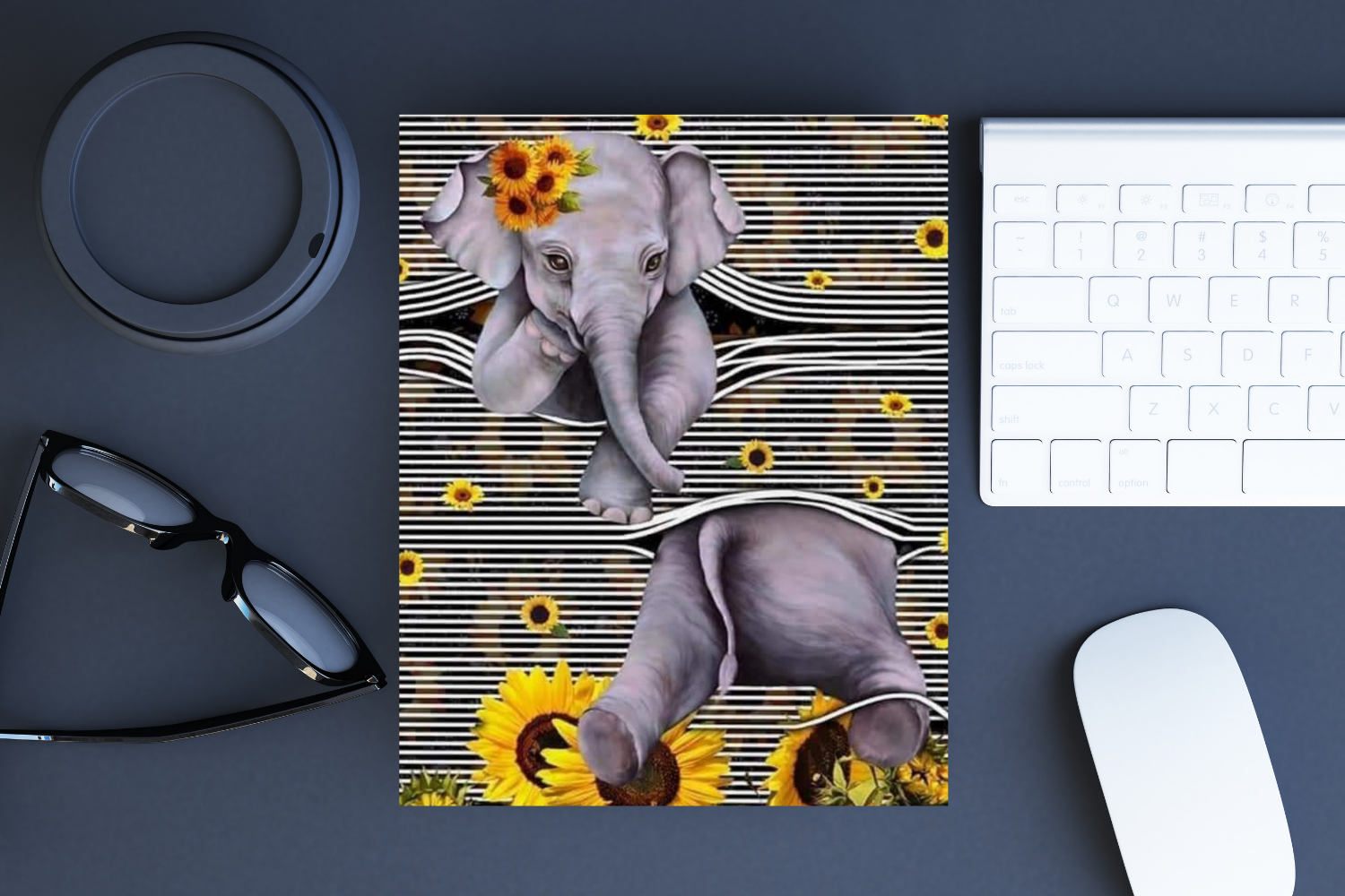 Baby Elephant Mouse Pad