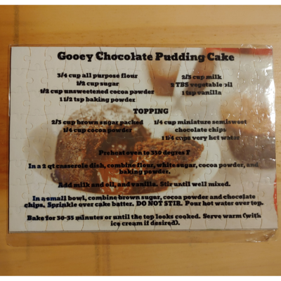 Gooey Chocolate Pudding Cake Recipe Puzzle