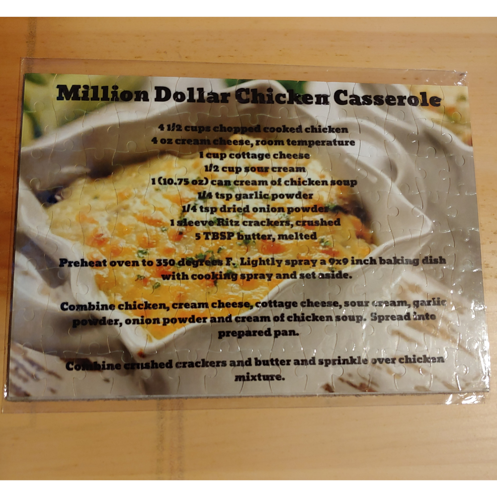 Million Dollar Chicken Casserole Recipe Puzzle