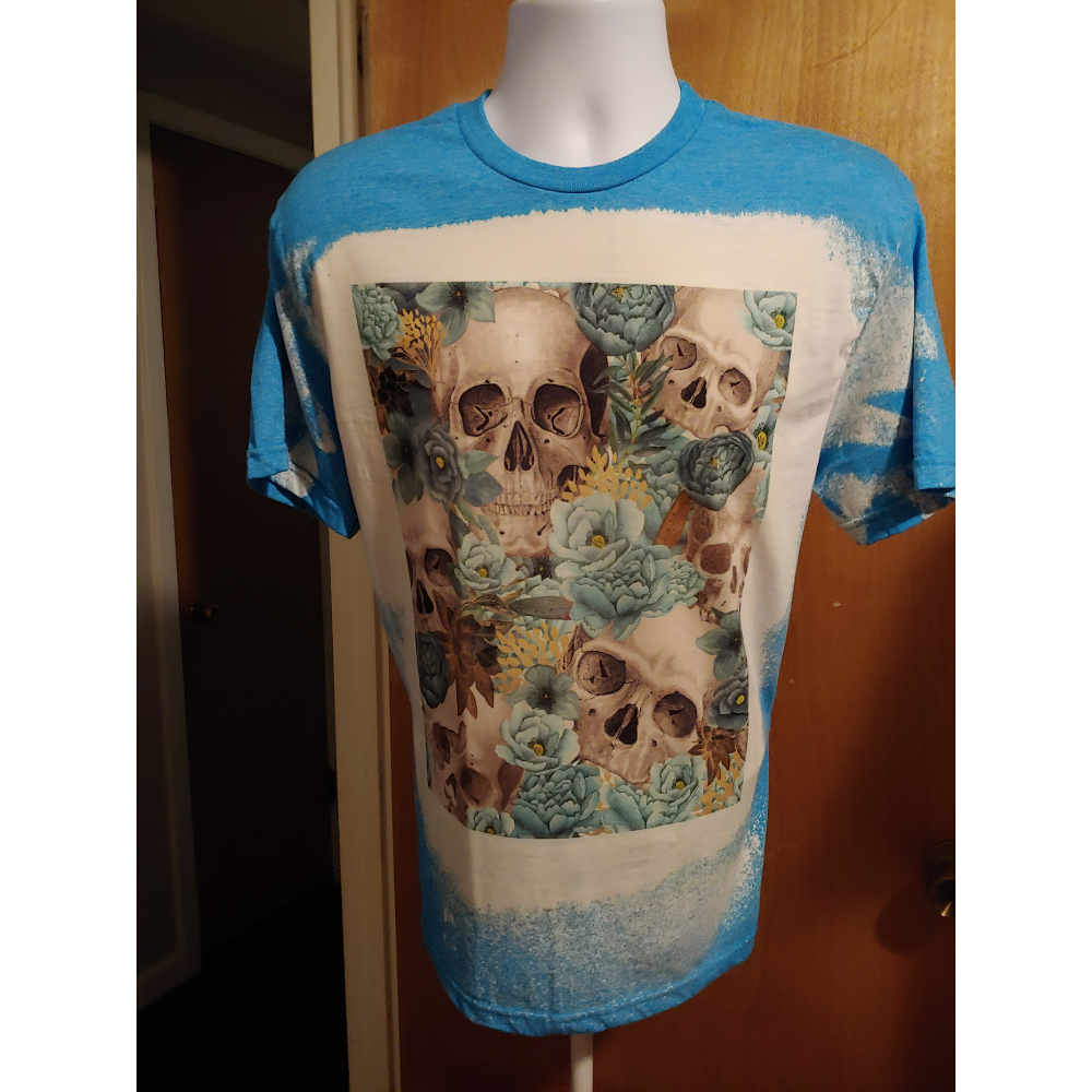 Skulls bleached T-shirt