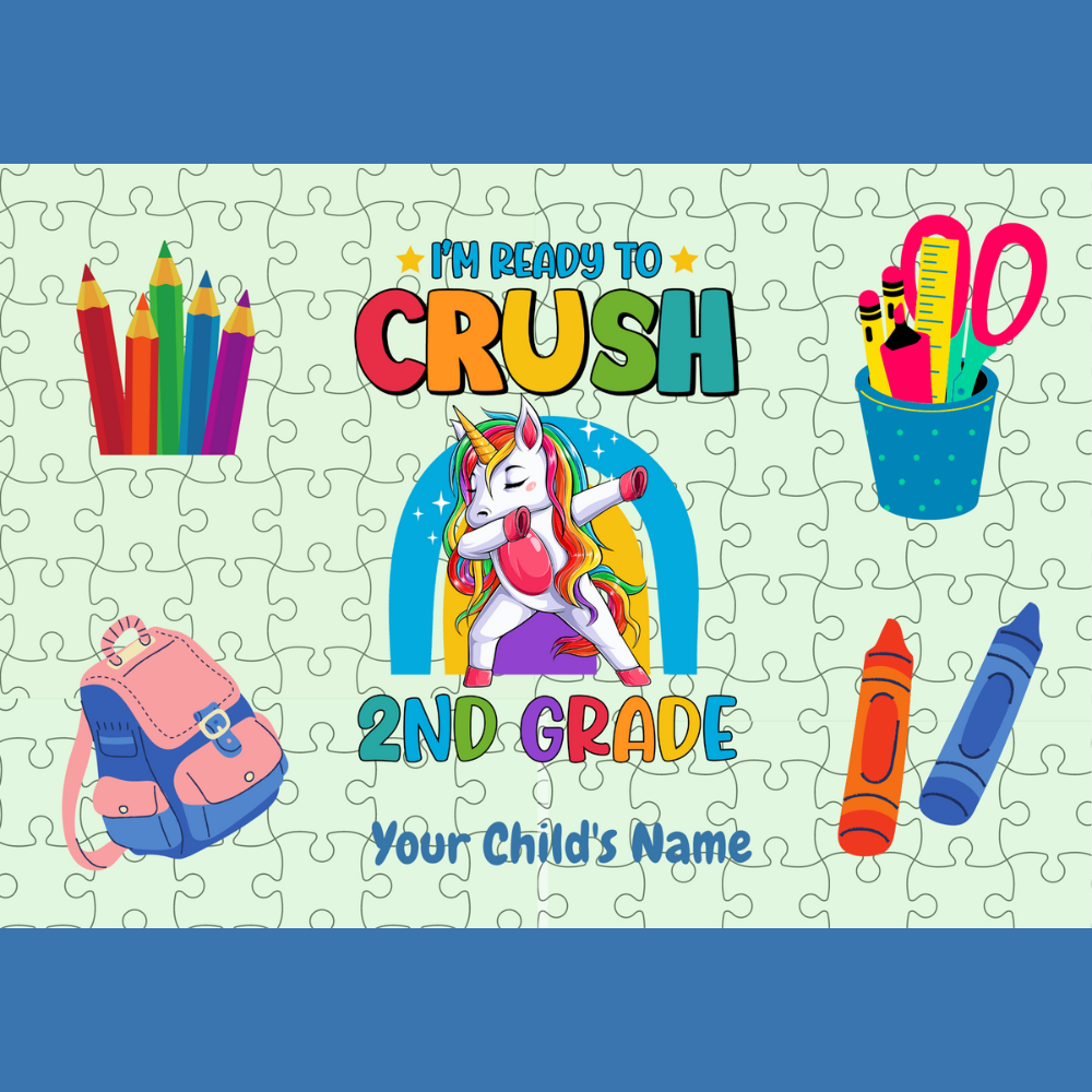 I'm Ready to CRUSH 2nd Grade Personalized Puzzle