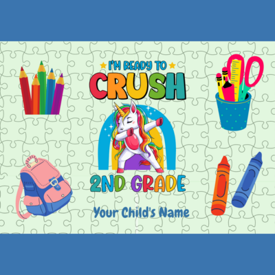 I'm Ready to CRUSH 2nd Grade Personalized Puzzle
