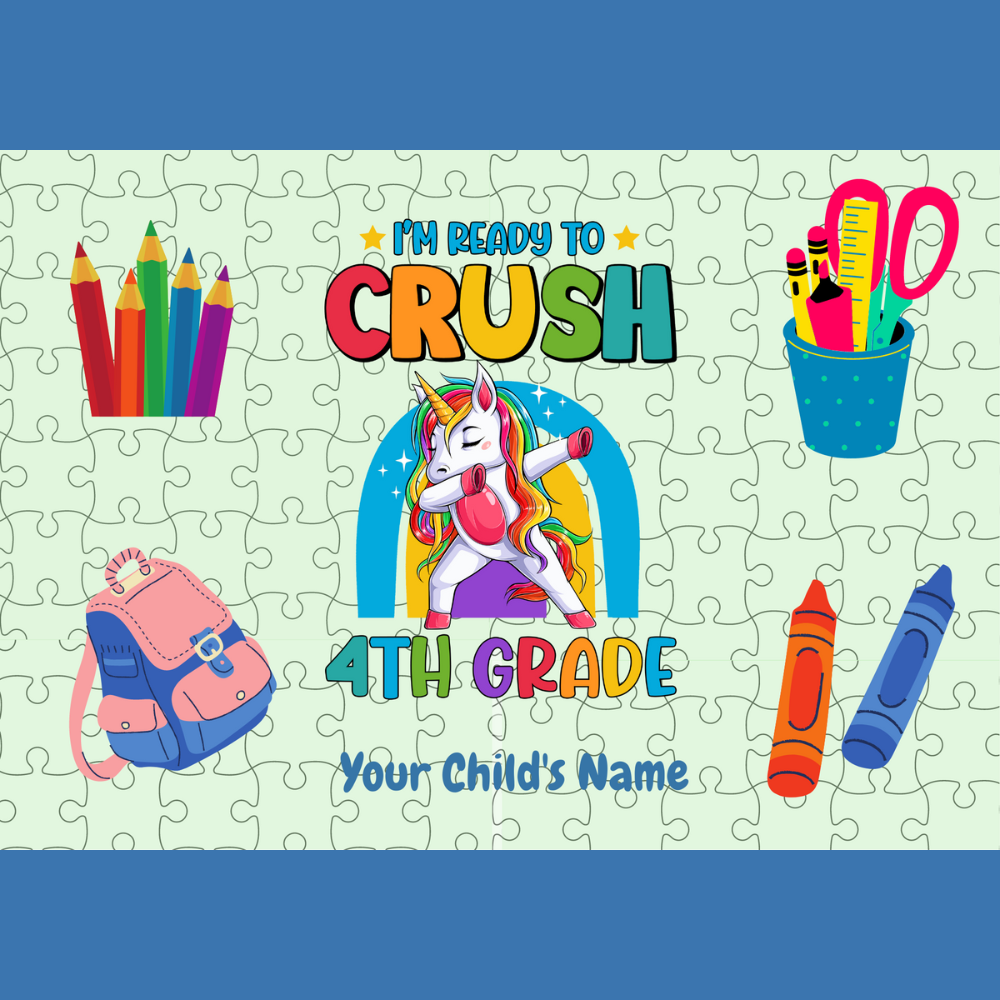 I'm Ready to CRUSH 4th Grade Personalized Puzzle