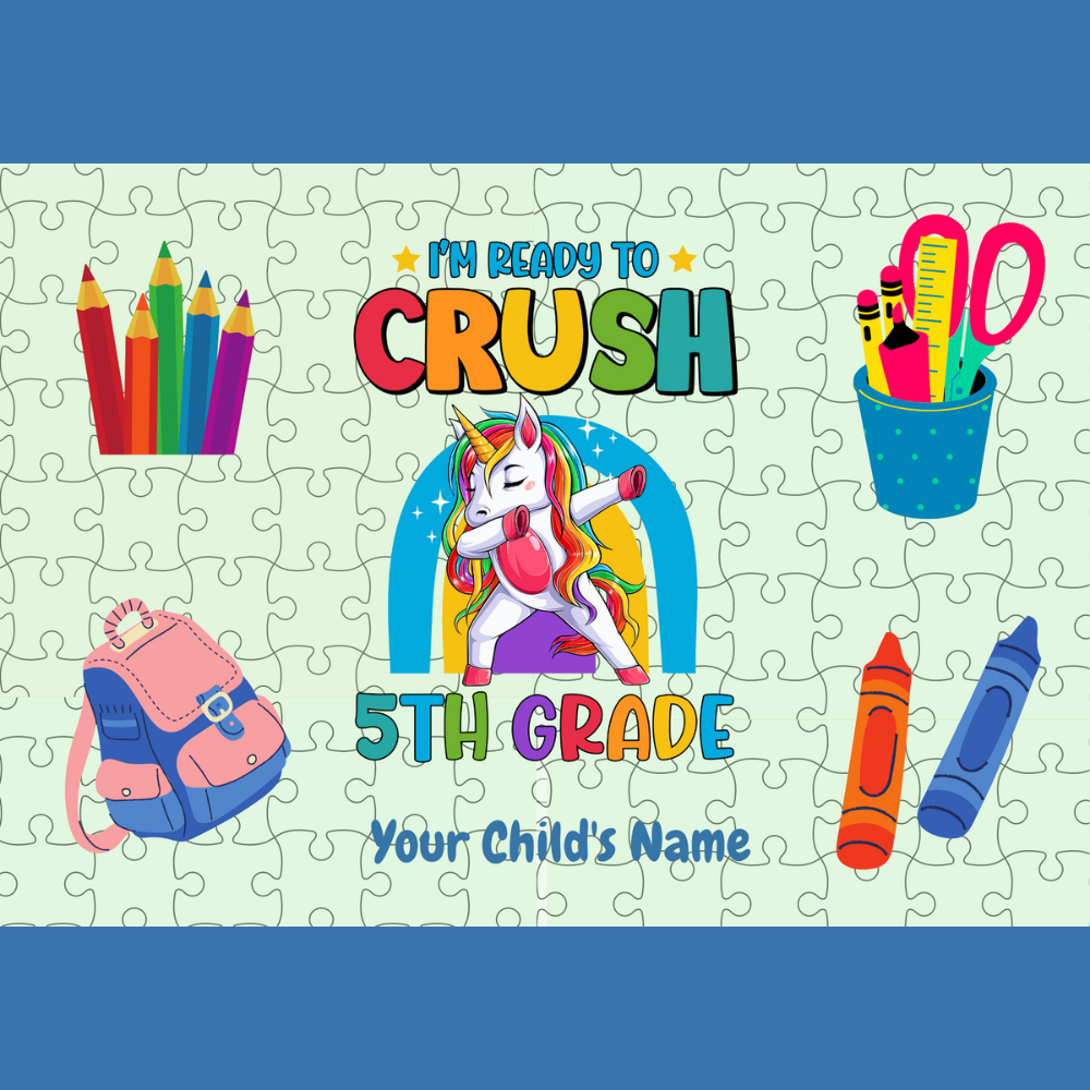 I'm Ready to CRUSH 5th Grade Personalized Puzzle