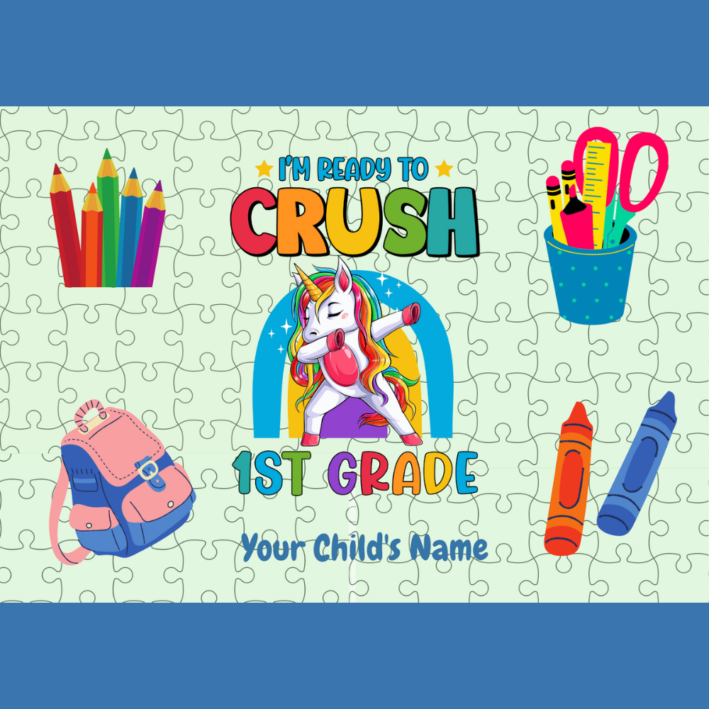 I'm Ready to CRUSH 1st Grade Personalized Puzzle