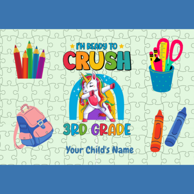 I'm Ready to CRUSH 3rd Grade Personalized Puzzle