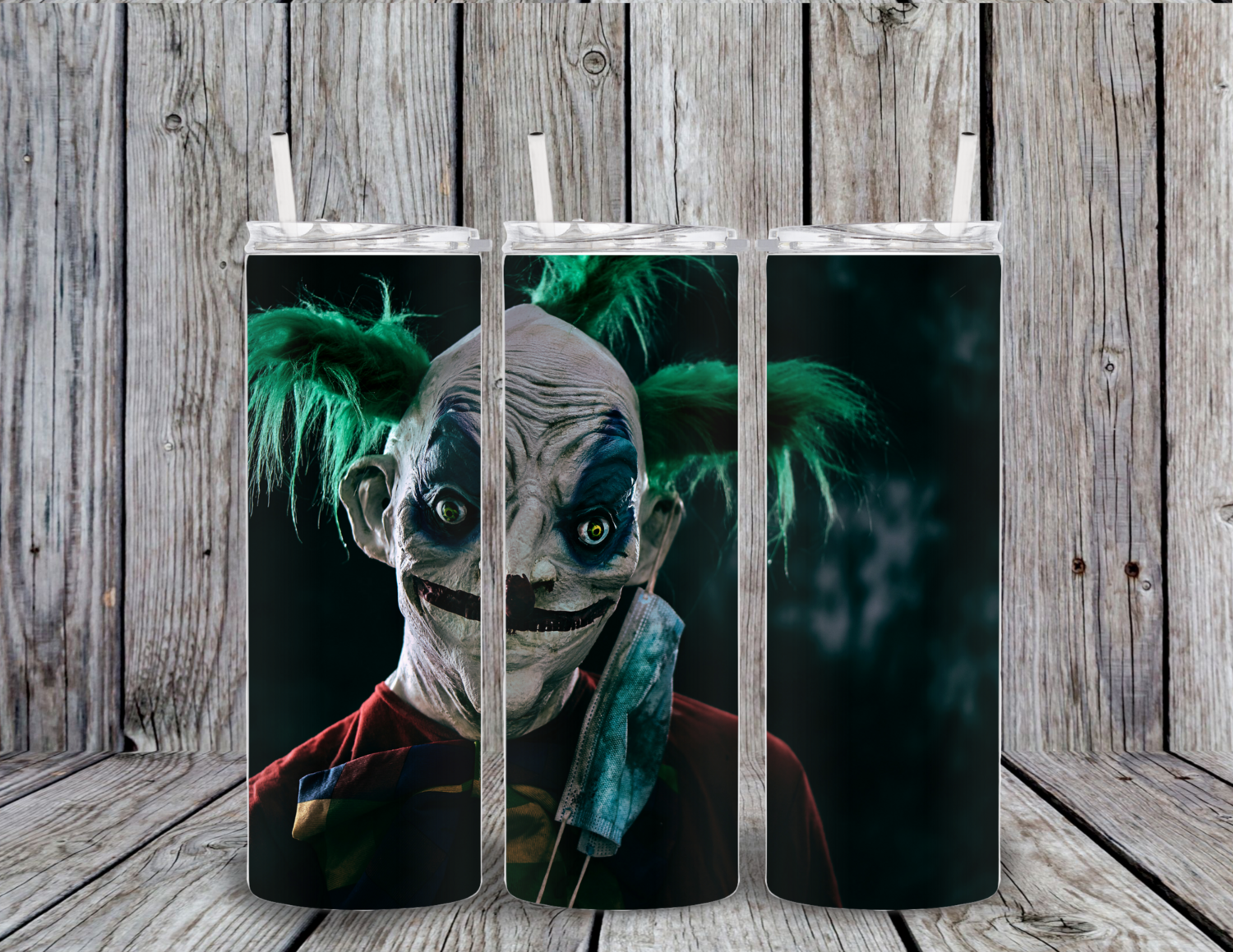 Green Hair Scary Tumbler