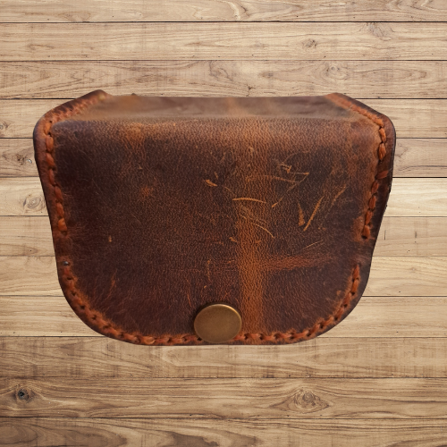 Oil Tanned Leather Coin Holder