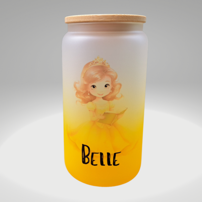 Bell 16oz Yellow Gradient Frosted Glass Tumbler