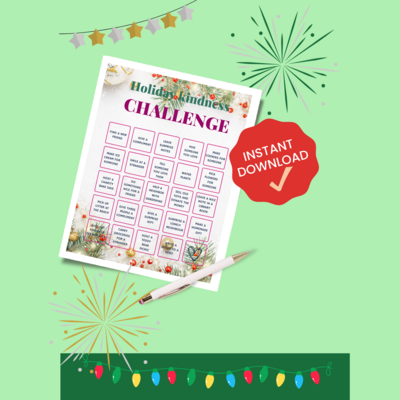 Holiday Kindness Challenge - PDF printable