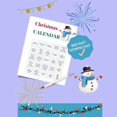 Christmas Calendar - PDF printable
