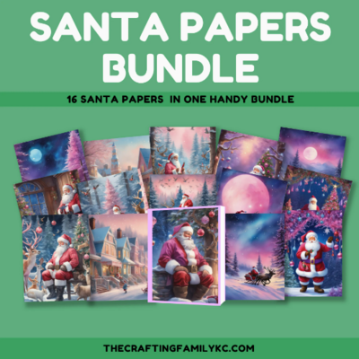 Santa Papers, 16 12x12 Assorted Papers