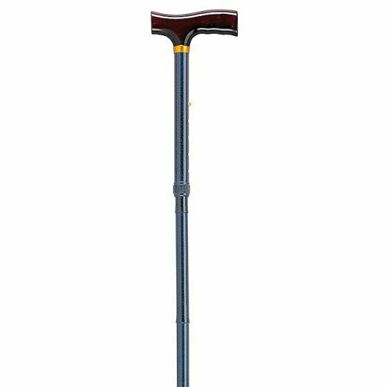 BLUE ICE FOLDING WALKING STICK 29-33" short