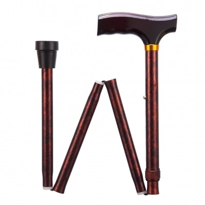 Adjustable Walking Sticks - Folding - birds eye maple 33-37
