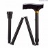 FOLDING ADJUSTABLE WALKING STICKS - BLACK 33-37 inch