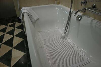 Non-Slip Bath Mat - white 43x90cm