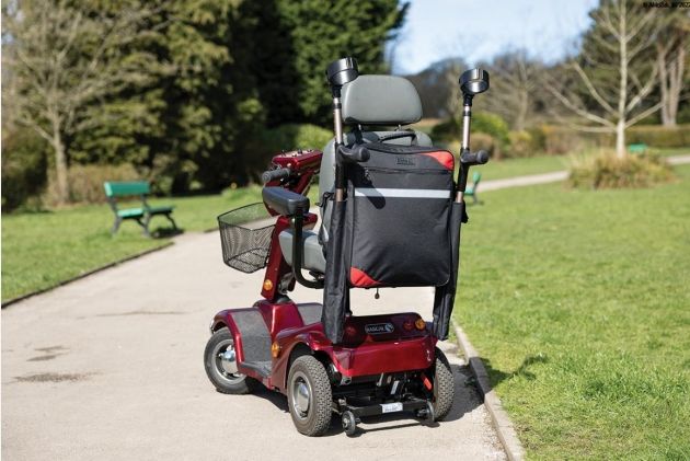 Splash Crutch/Walking Stick Bag - Black - Red Flash