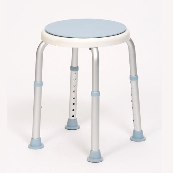 Bath stool with rotating seat