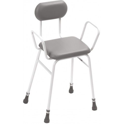 Days Perching Stool with Arms and Padded Back