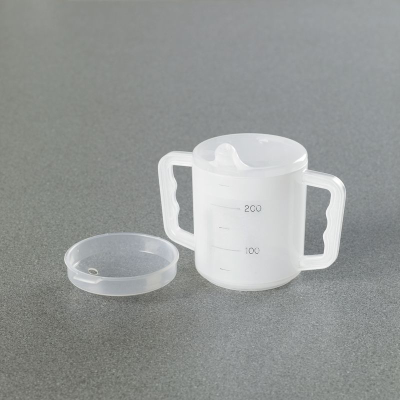 Two Handled Mug and Lids - Pair