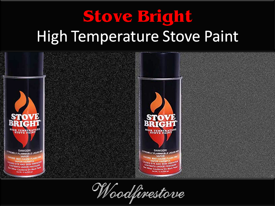 STOVEBRITE High Temperature Stove Paint 340gm Aerosol- Colour METALLIC BLACK