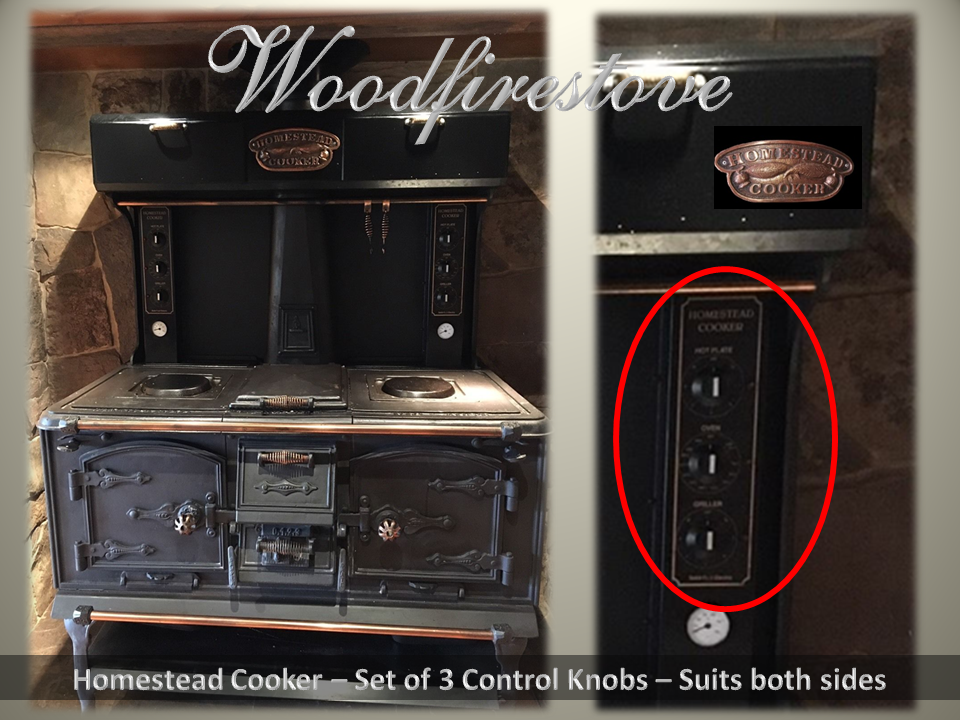 HOMESTEAD COOKER Control Knobs (Set of 3) to suit models WE1 & WE2