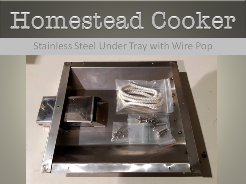 HOMESTEAD COOKER - ELECTRIC HOTPLATE UNDER TRAY and Wire Pop = Stainless Steel - to suit Models WE1 & WE2