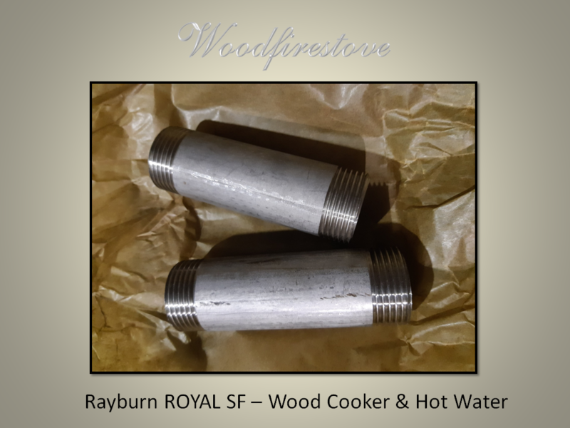 Rayburn ROYAL SF - FLOW AND RETURN PIPES (Cooker & Hot Water) Stainless Steel Replacement *Free Shipping Australia