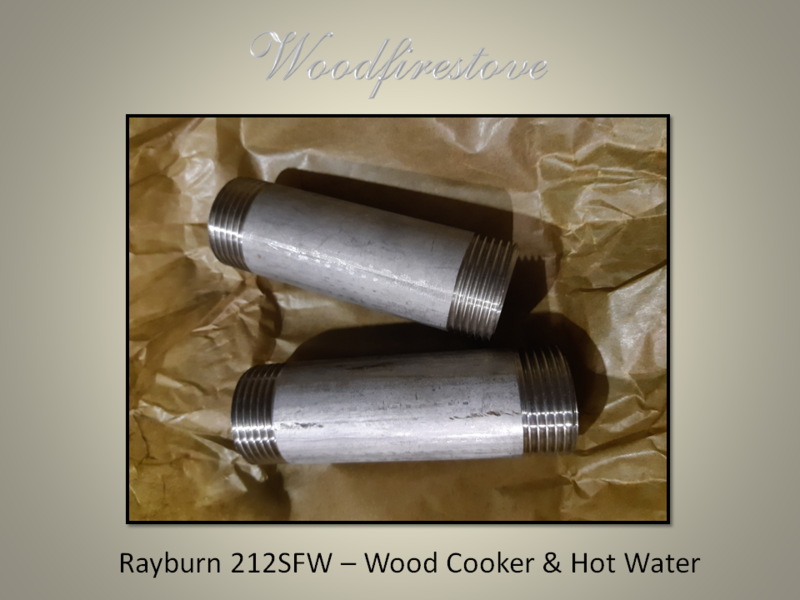 Rayburn 212SFW - FLOW AND RETURN PIPES (Cooker & Hot Water) Stainless Steel Replacement *Free Shipping Australia