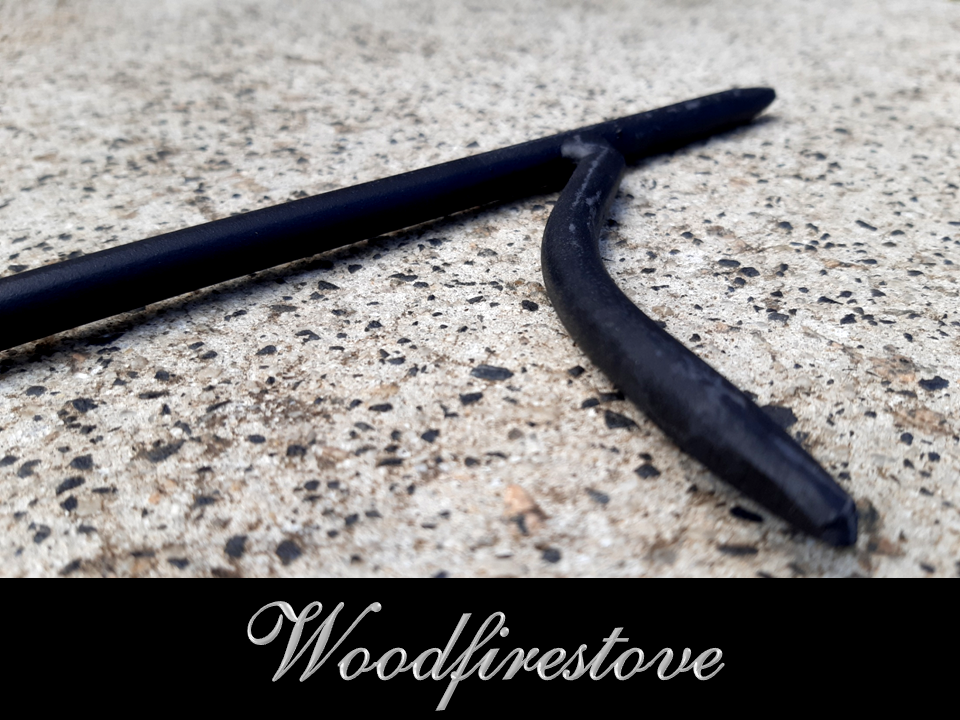 Wrought Iron  TRADITIONAL Poker 75cm Fireplace Poker Matt Black - Extra Long