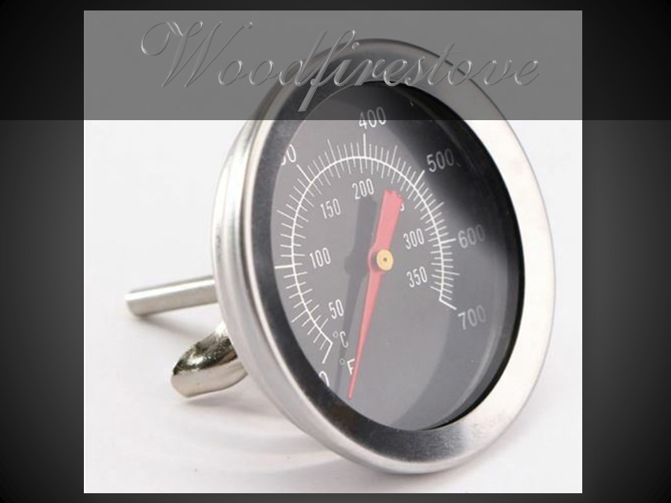 Wood Stove Oven & Pizza Oven Black Face Oven Thermometer Temperature Gauge