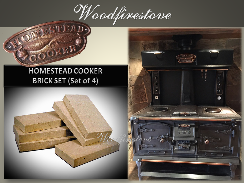 HOMESTEAD COOKER - REPLACEMENT FIREBRICK SET - to suit Models WE1 & WE2