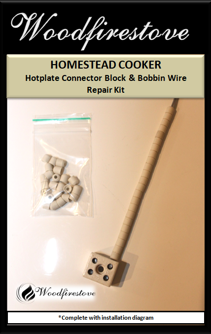 HOMESTEAD COOKER - HOTPLATE Connector Block & Bobbin Wire Repair Kit (to suit Models WE1 & WE2)