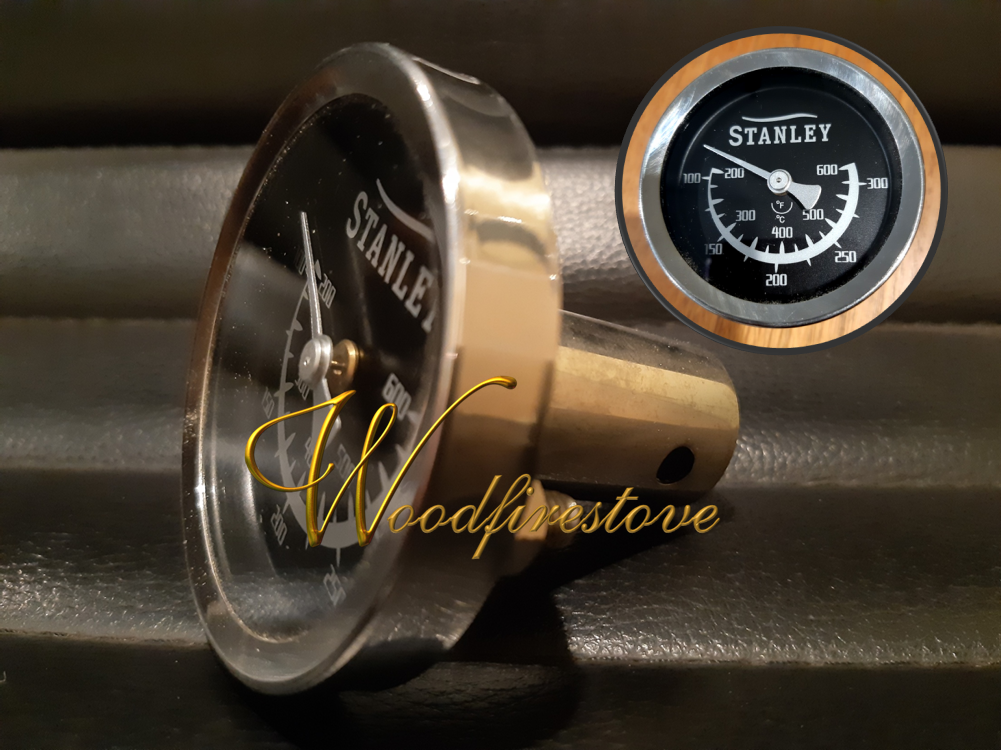 STANLEY DONARD MK11 WOOD STOVE Black Face Thermometer