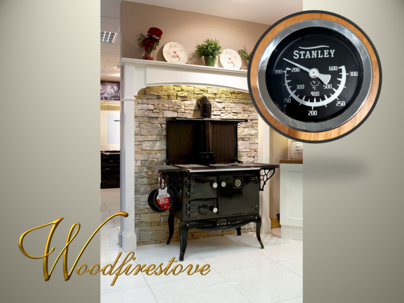 STANLEY ERRIGAL WOOD STOVE Black Face Thermometer