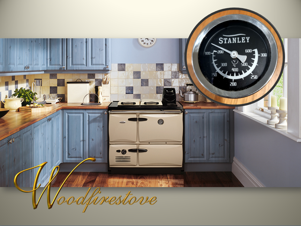 STANLEY DONARD MK11 WOOD STOVE Black Face Thermometer