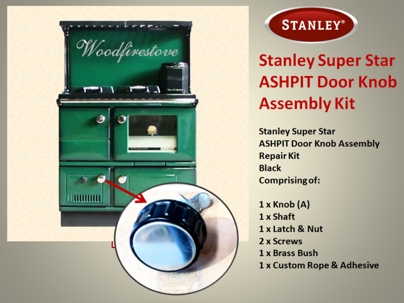 Stanley Super Star MK2 ASHPIT Door Knob Assembly Kit - Free Shipping Australia Wide