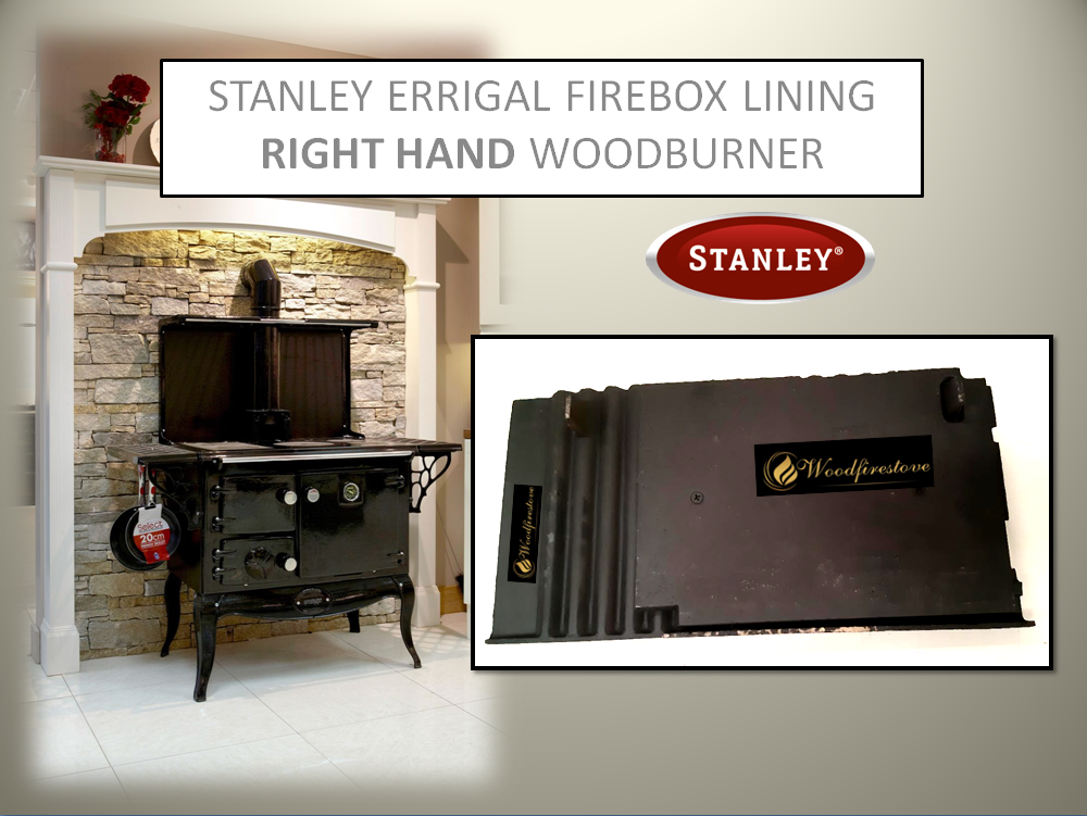 STANLEY ERRIGAL FIREBOX LINING (RIGHT HAND) WOODBURNER - Made to Order
