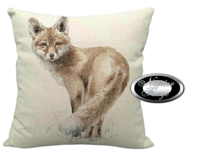 Farmhouse Cotton Linen Blend Cushion Cover 45cm x 45cm - Design Fox Classic *Free Shipping