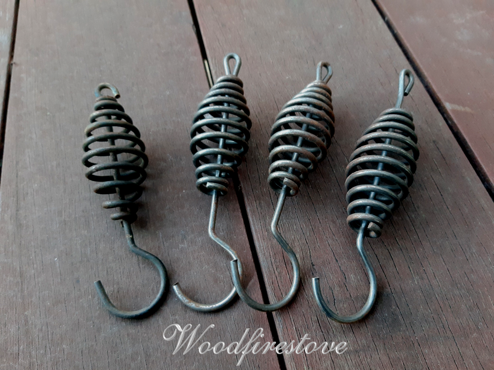 FIRE PIT SPRING HANDLES with Hook (Set of 4)