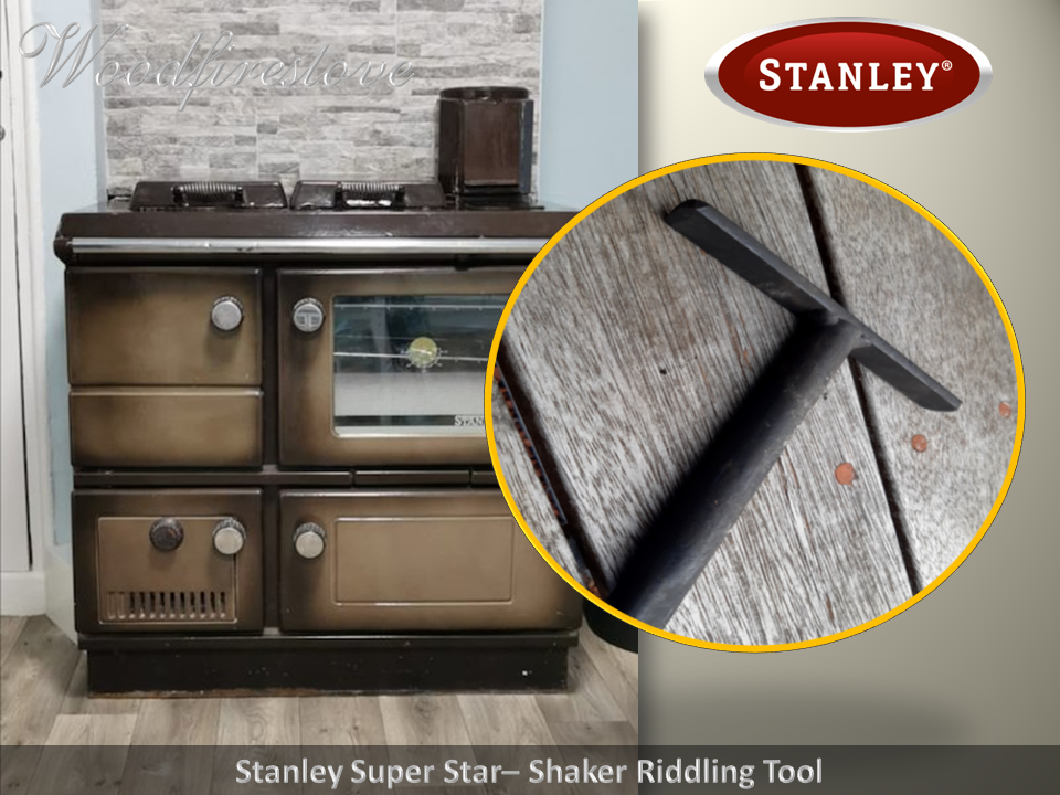 STANLEY SUPER STAR MK2 WOOD STOVE WFS - Shaker Riddling Tool